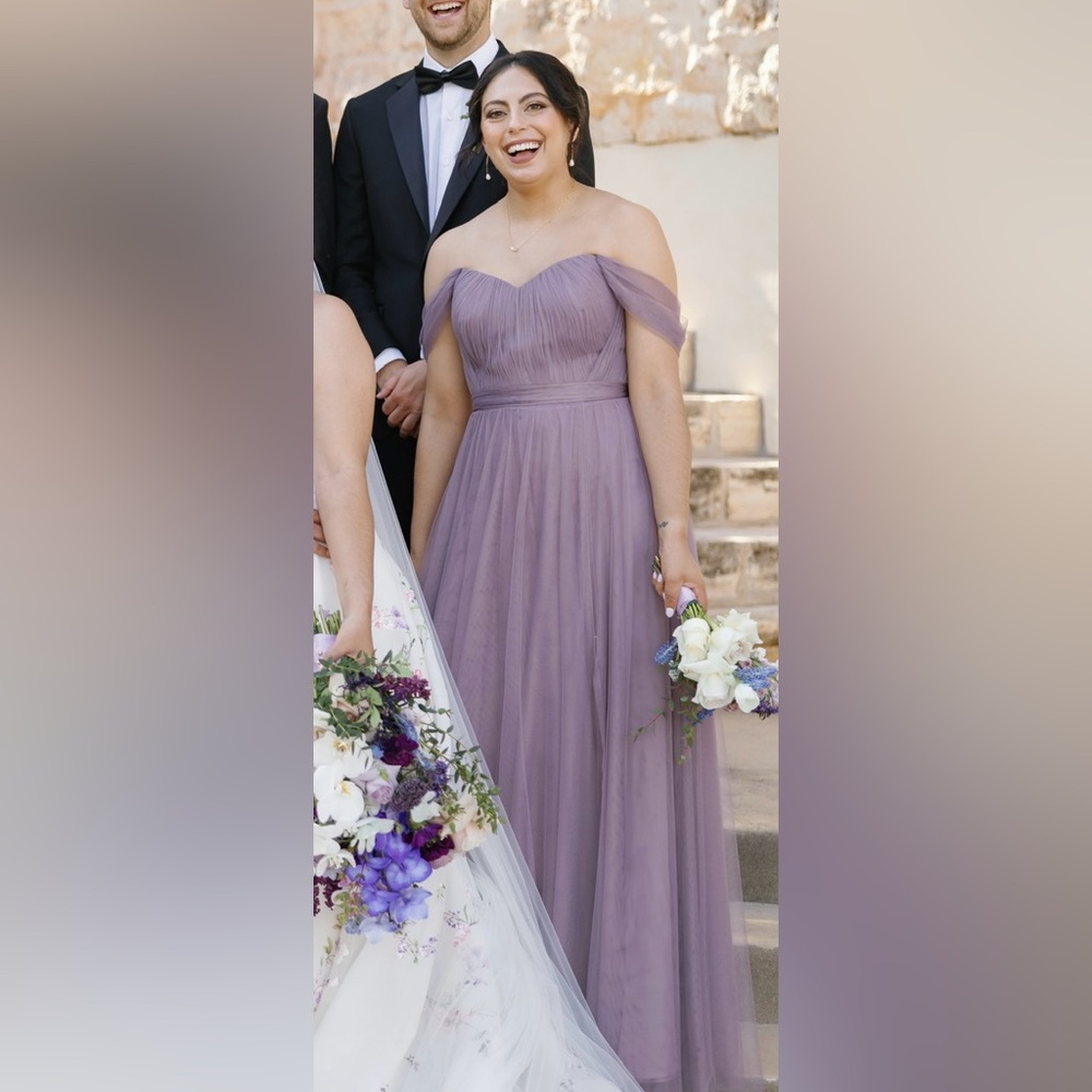 CLEAR OUT PRICE! Revelry Rosalie Tulle Convertible Dress, Wisteria - 12 - Picture 5 of 11